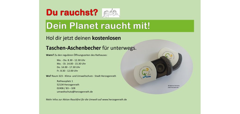 Plakat "Dein Planet raucht mit"