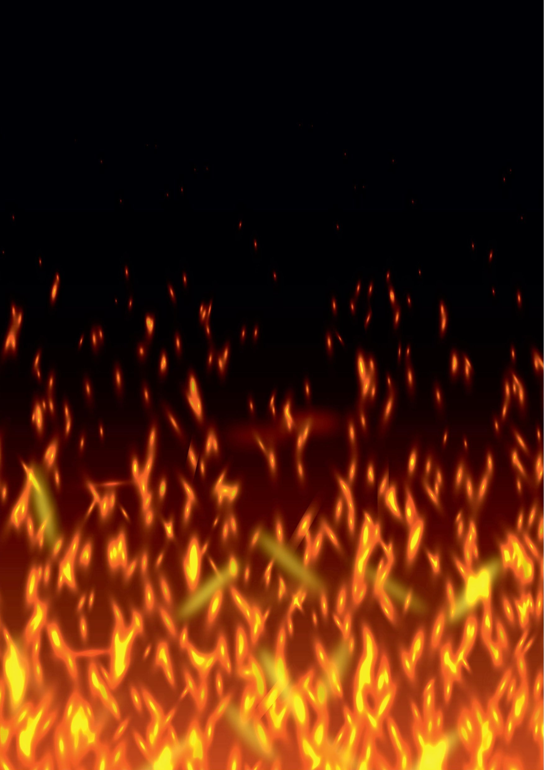 Abgebildet sind aufsteigende Flammen als Zeichen der Zerstörung der Pogromnacht 1938