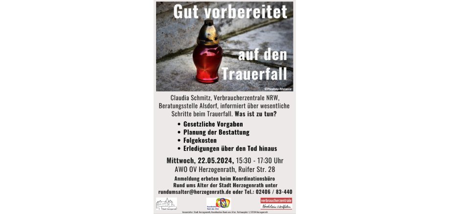 Trauerfall Plakat