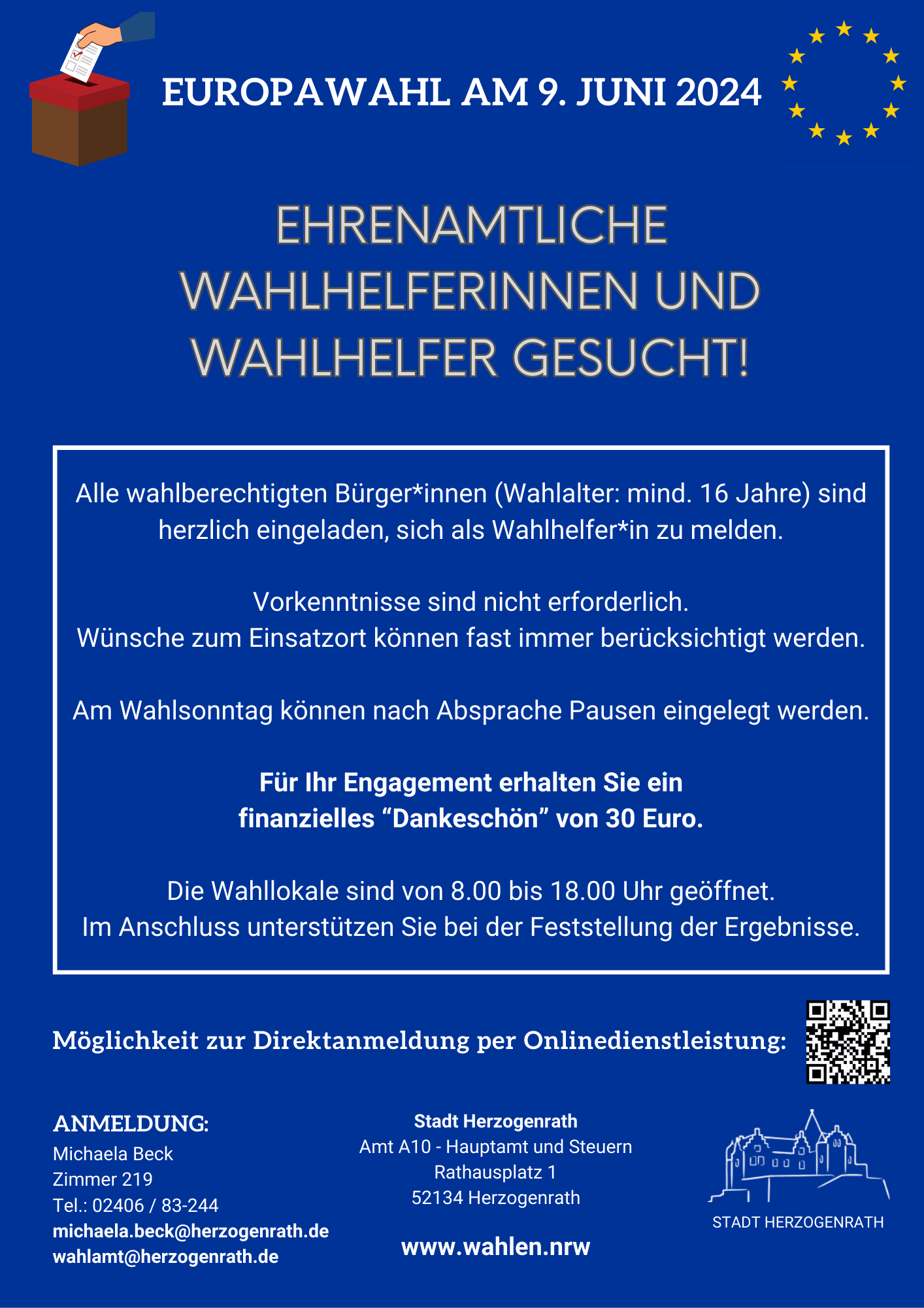 Wahlhelferwerbung