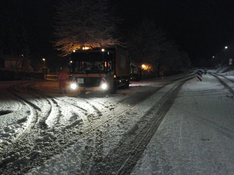 Müllabfuhr Winter