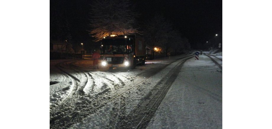 Müllabfuhr Winter