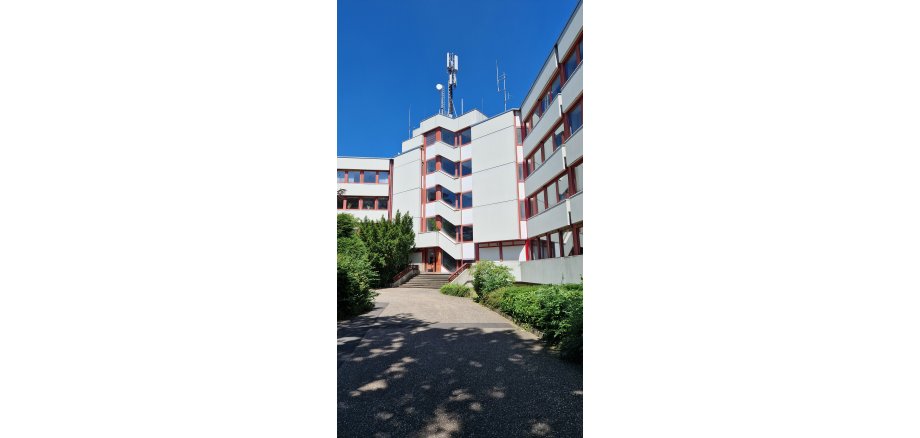 Rückansicht des Herzogenrather Rathauses