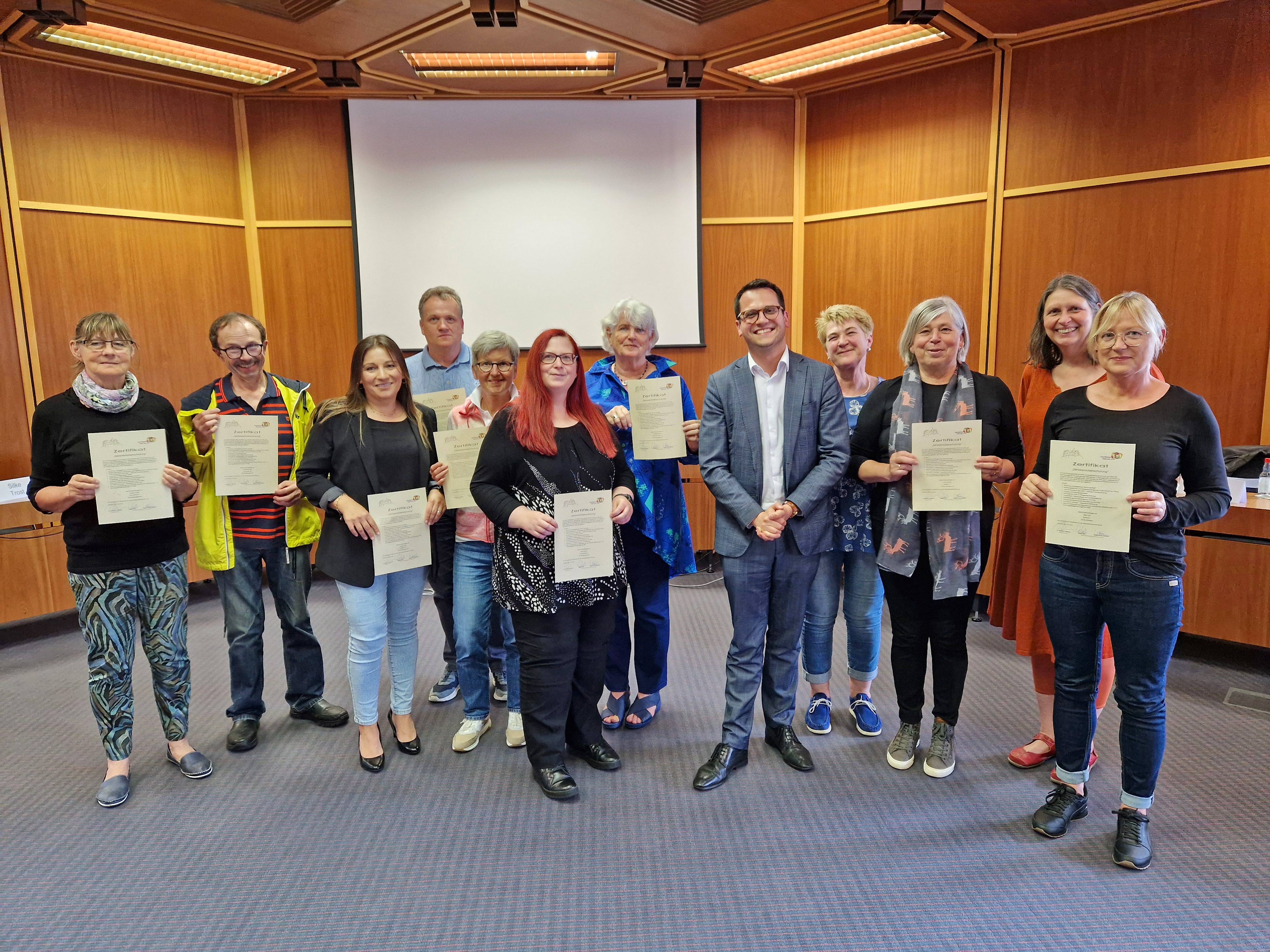 Zertifikatsübergabe Seniorenlotsen 2024