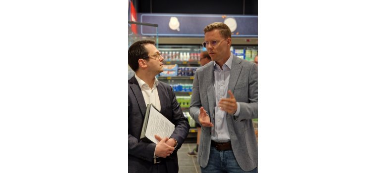 Besichtigung neue Aldi-Filiale
