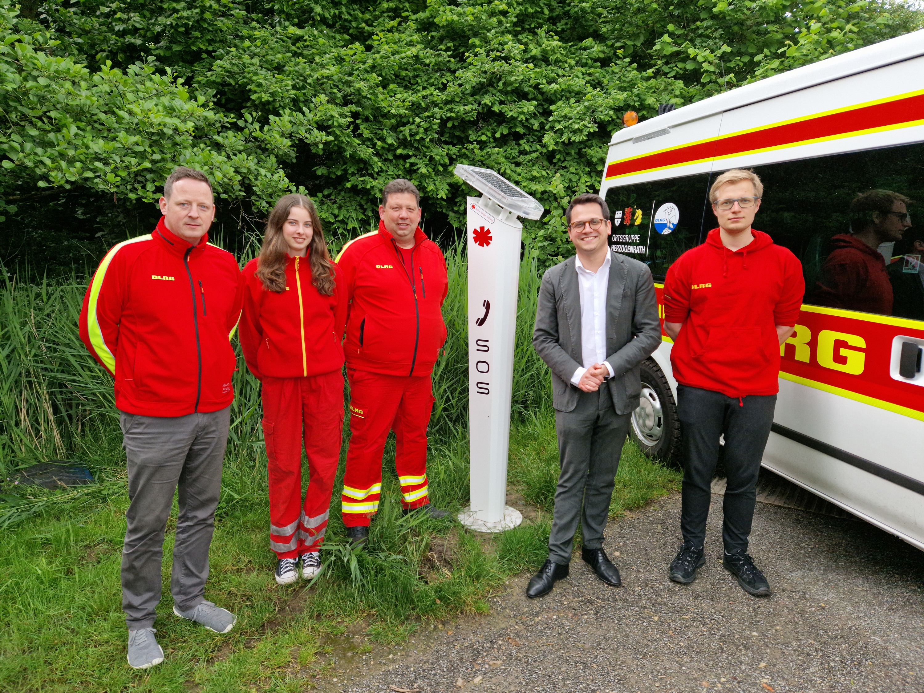 Bild Notrufsäule Weiher Herzogenrath