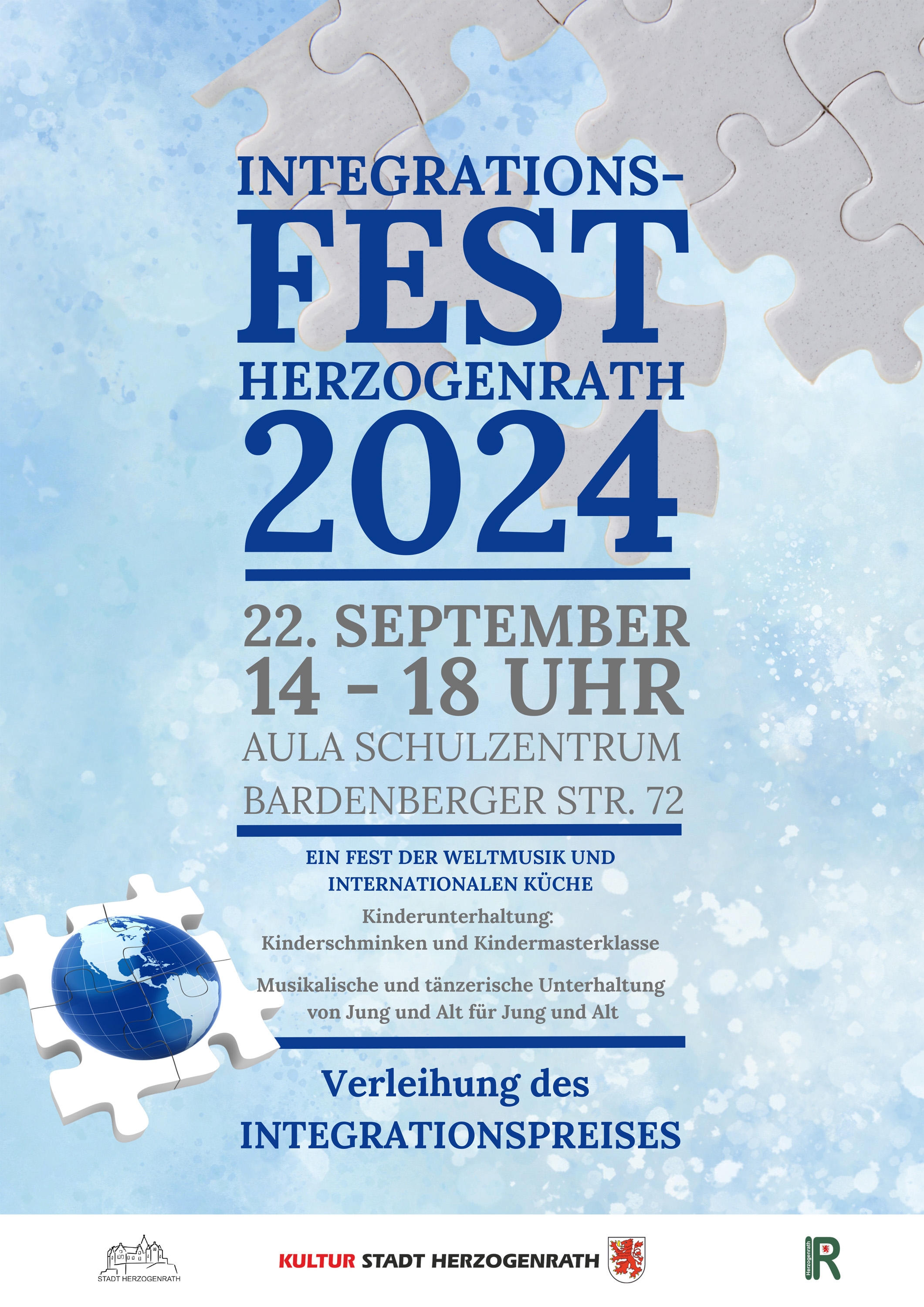 Plakat Integrationsfest Herzogenrath 2024