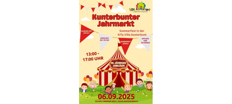 Flyer Sommerfest Villa Kunterbunt Flyer Sommerfest Villa Kunterbunt
