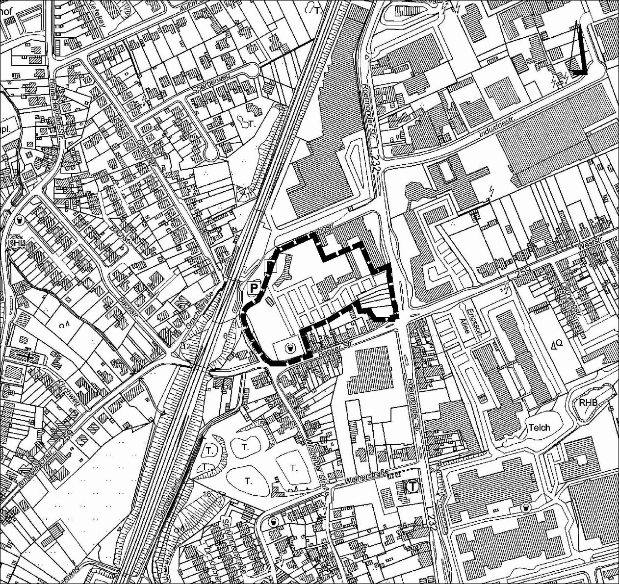 Planzeichnung EBV-Areal Kohlscheid