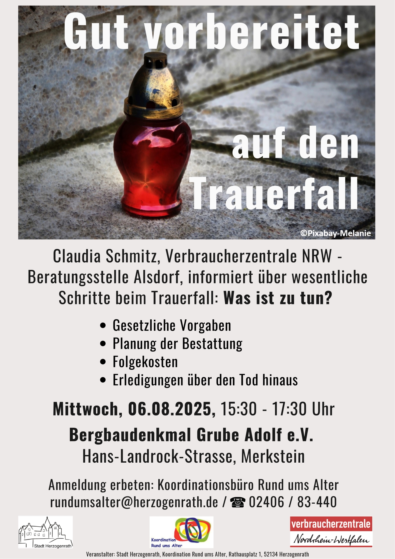 Plakat Trauerfall