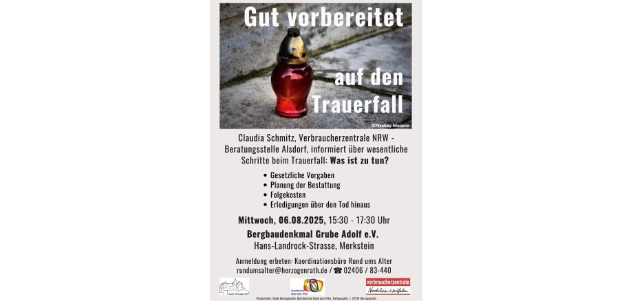 Plakat Trauerfall