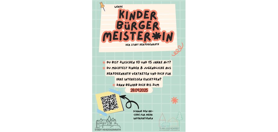 Poster Aufruf Kinderbürgermeisterwahl 2025