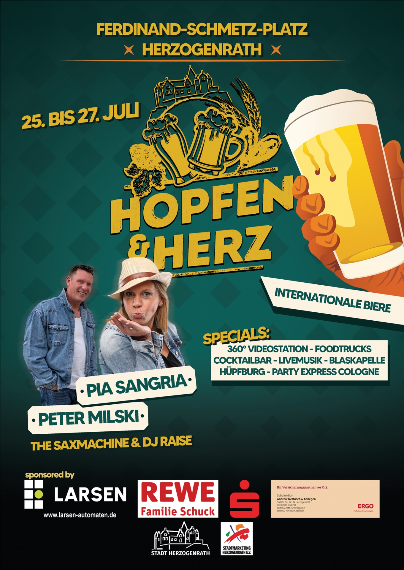 Plakat Hopfen & Herz Festival 2025
