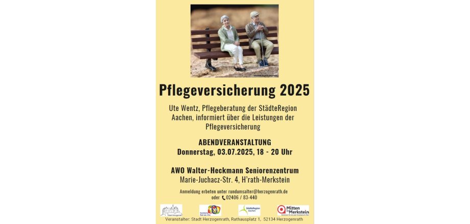 Plakat Vortrag Pflegeversicherung Juli 2025