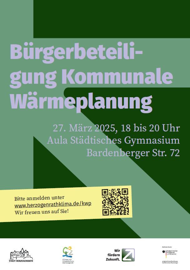 Plakat Infoveranstaltung Kommunale Wärmeplanung