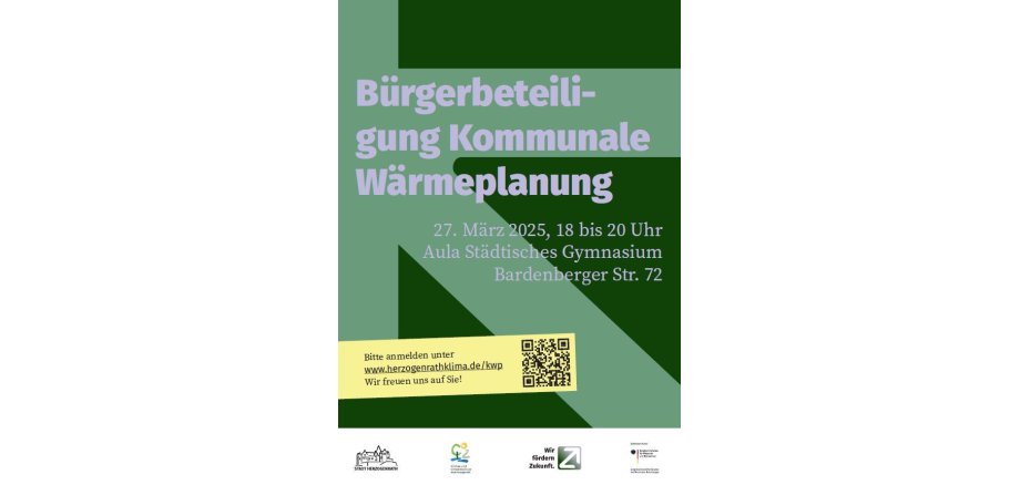 Plakat Infoveranstaltung Kommunale Wärmeplanung