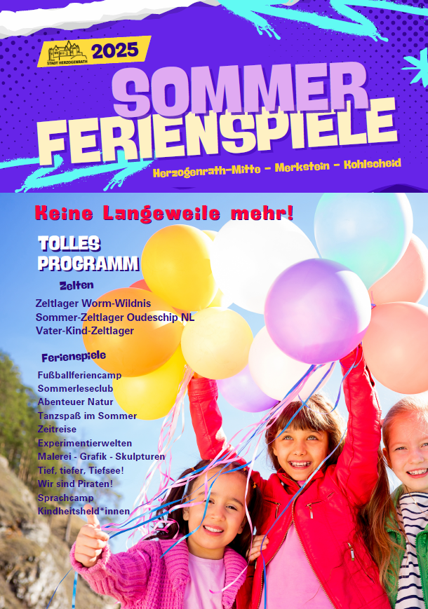 Titelseite Heft Sommerferienspiele 2025