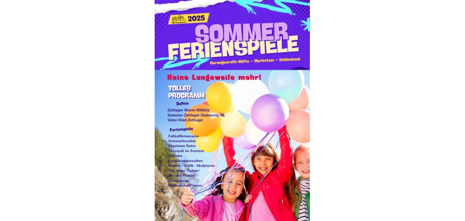 Titelseite Heft Sommerferienspiele 2025