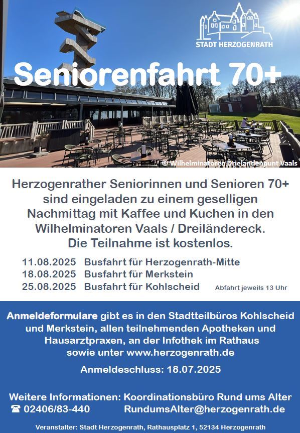 Plakat Seniorenfahrt 2025