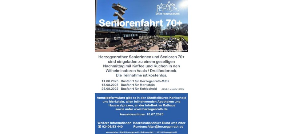Plakat Seniorenfahrt 2025