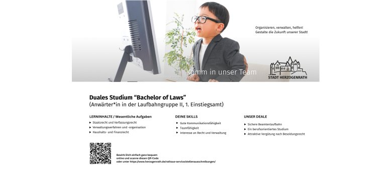Azubi Werbe-Postkarte mit BM - Werbeplakate kurz modern Bachelor Azubi Werbe-Postkarte mit BM - Werbeplakate kurz modern Bachelor