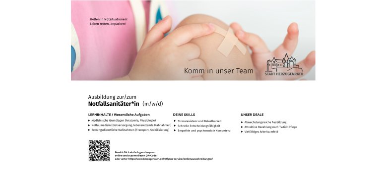 Azubi Werbe-Postkarte mit BM - Werbeplakate kurz modern Sani Azubi Werbe-Postkarte mit BM - Werbeplakate kurz modern Sani