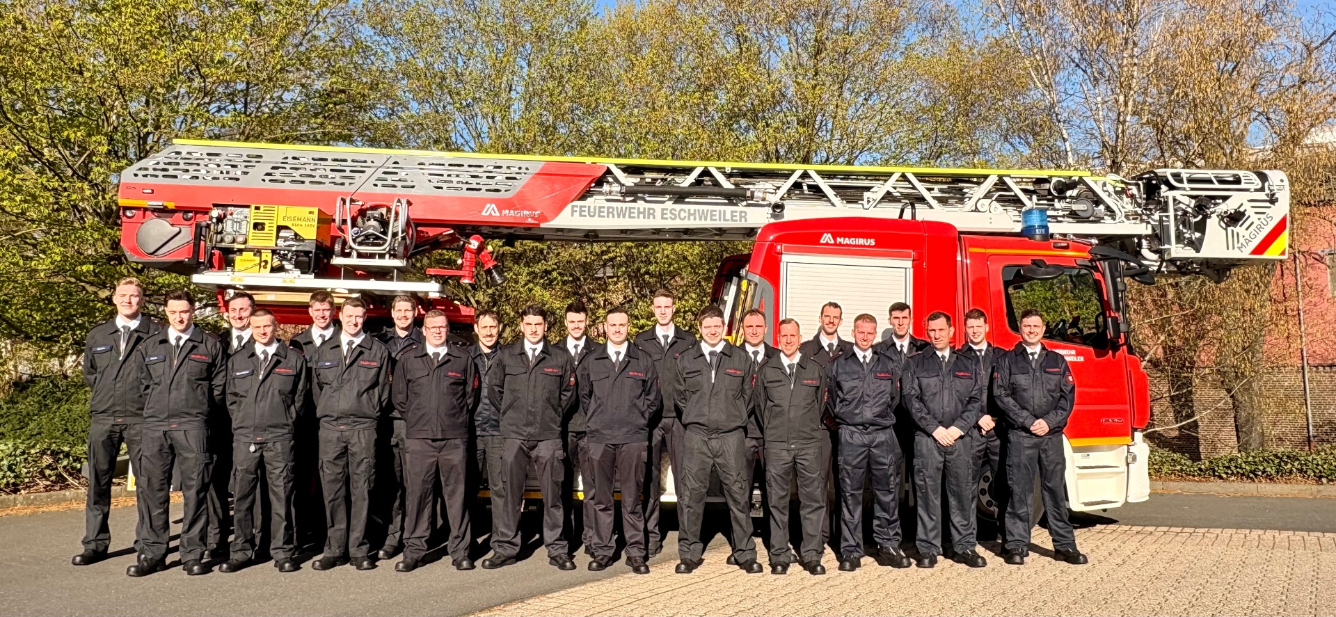 Das Bild anbei zeigt die neuen Brandmeisteranwärter 2026