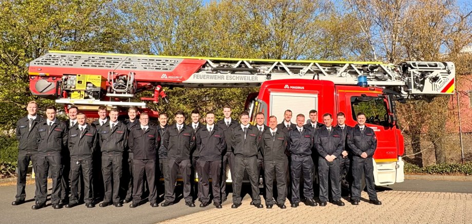 Das Bild anbei zeigt die neuen Brandmeisteranwärter 2026