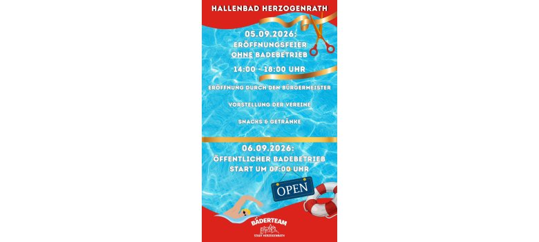 Plakat Eröffnung Hallenbad Plakat Eröffnung Hallenbad