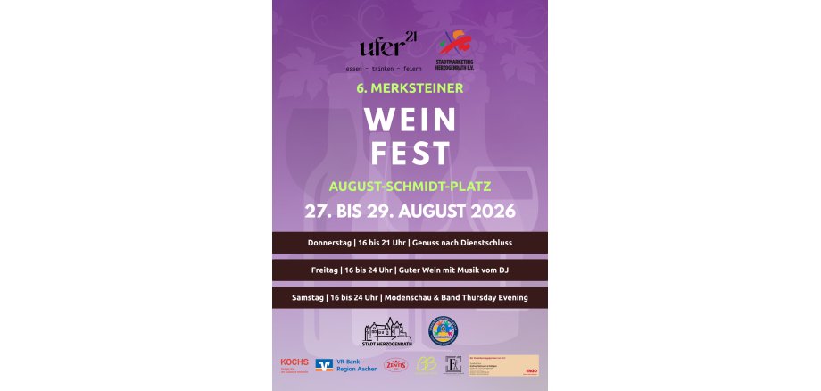 Plakat Weinfest 2026 - 1 Plakat Weinfest 2026 - 1