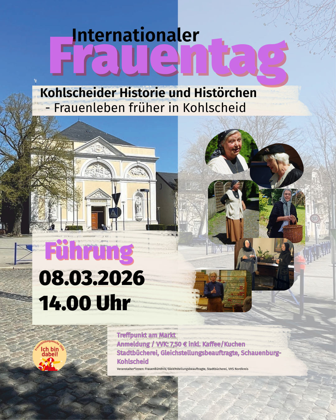 Flyer Stadtführung Frauentag 2026 (A5) - InstaBeitrag Führung Frauentag 2025