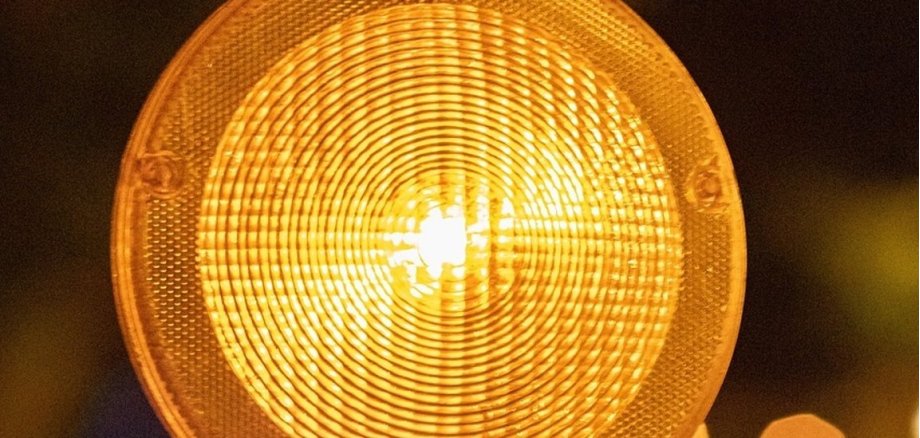 Symbolbild Baustellenlampe