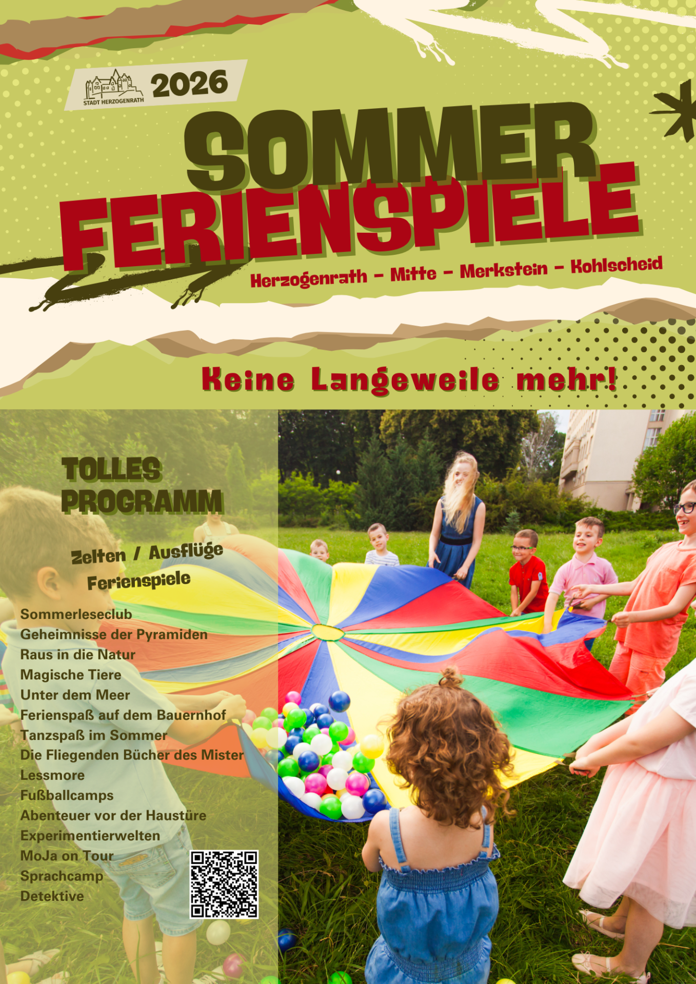 Ferienprogramm 2026 - Ferienspiele 2026 Deckblatt