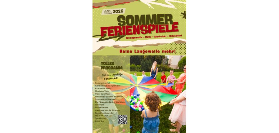 Ferienprogramm 2026 - Ferienspiele 2026 Deckblatt Ferienprogramm 2026 - Ferienspiele 2026 Deckblatt