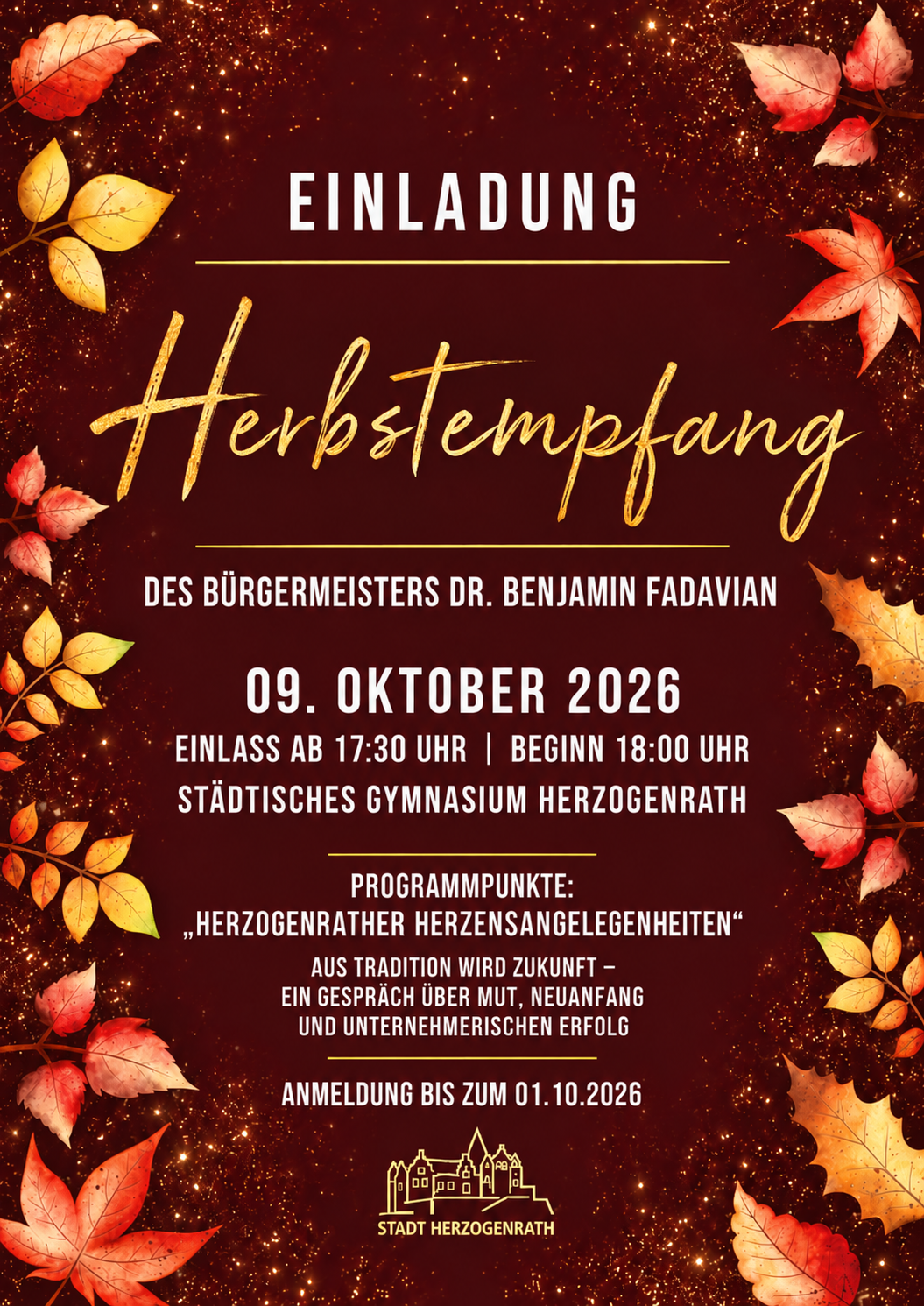Plakat Herbstempfang 2026