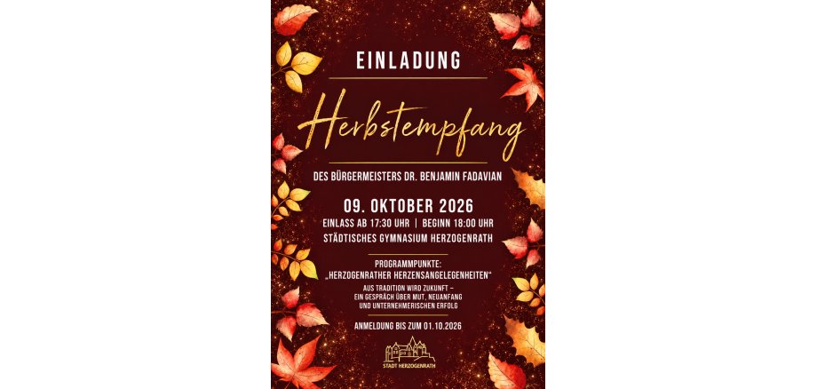 Plakat Herbstempfang 2026 Plakat Herbstempfang 2026