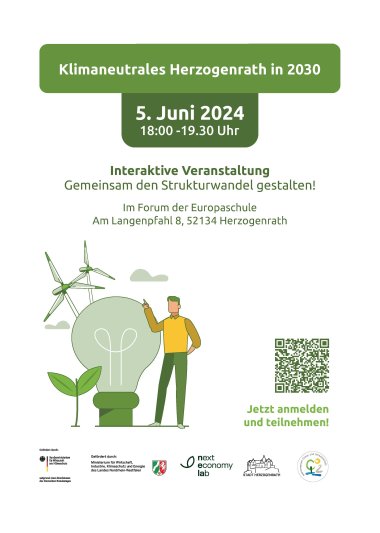 2024-04192 Klimaneutrales Herzogenrath Plakat A4