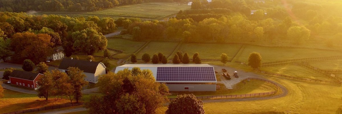 Solardach von oben Solardach von oben