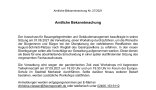 Deckblatt Bekanntmachung Ausschnitt Deckblatt Bekanntmachung