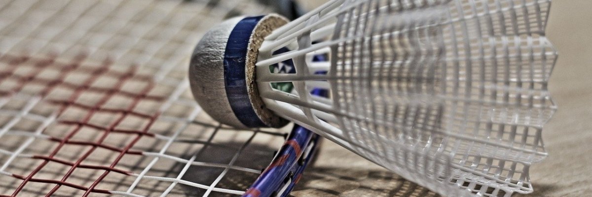Badminton Schläger und Ball