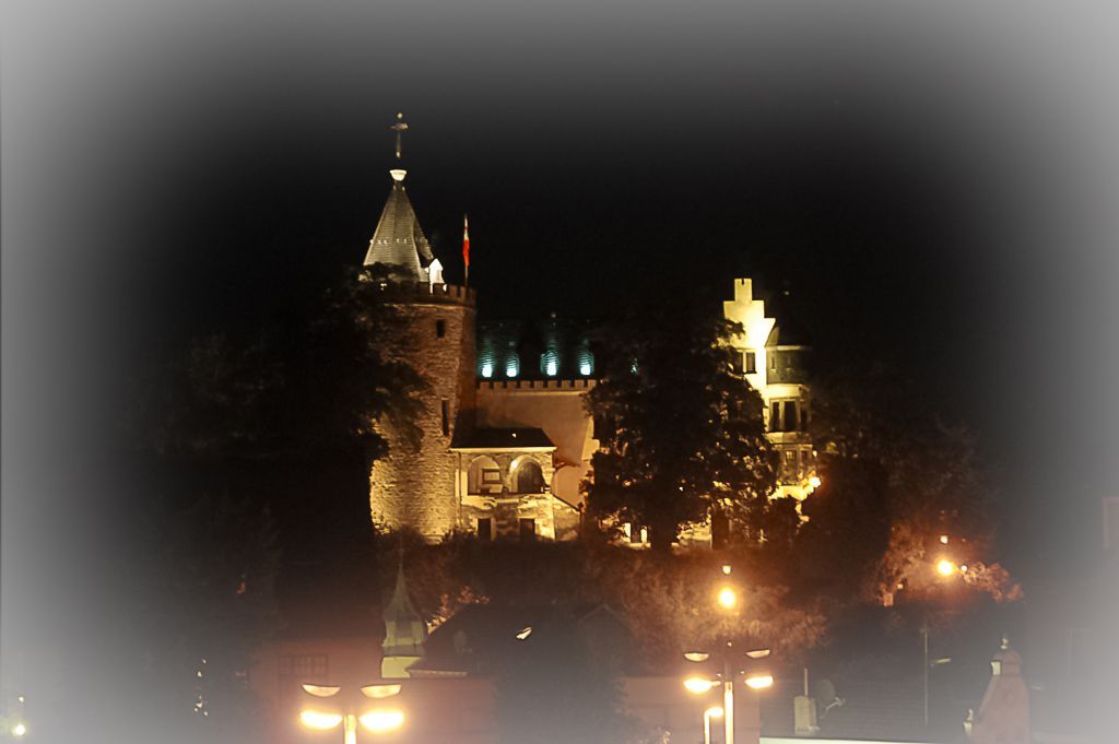 Burg Rode bei Nacht Burg Rode bei Nacht