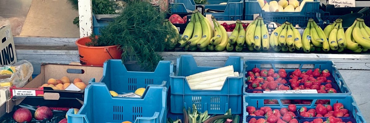 Wochenmarkt Gemüsestand