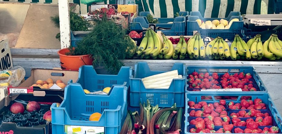 Wochenmarkt Gemüsestand