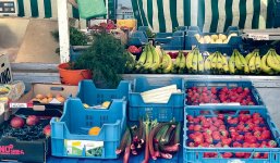 Wochenmarkt Gemüsestand