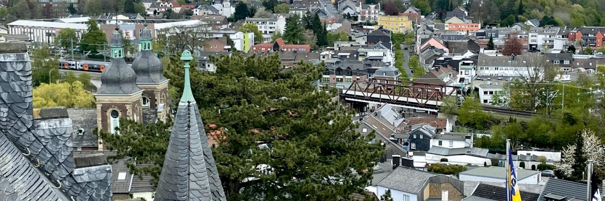 Aussicht auf Herzogenrath Richtung Rathaus Aussicht auf Herzogenrath Richtung Rathaus