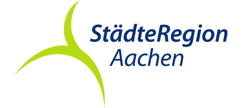 Die Grafik zeigt das Logo und der Städteregion Aachen