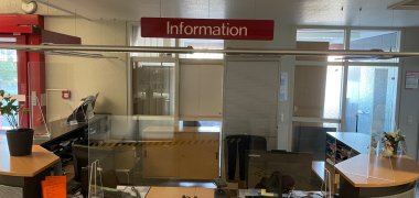Ein Blick auf die Infothek im Herzogenrather Rathaus