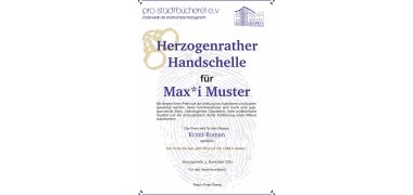 Urkunde Herzogenrather Handschelle