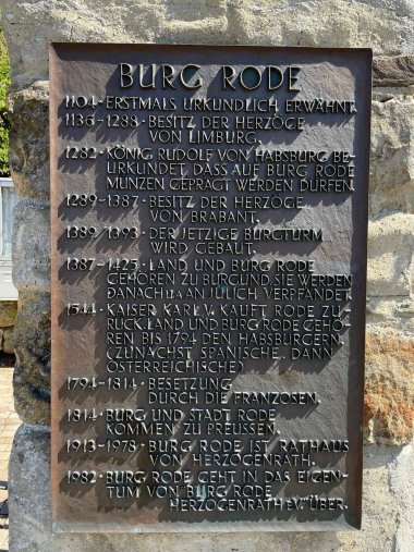 BurgRode Historientafel 