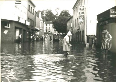 Hochwasser Herzogenrath, 1977, Quelle: Archiv Herzogenrath